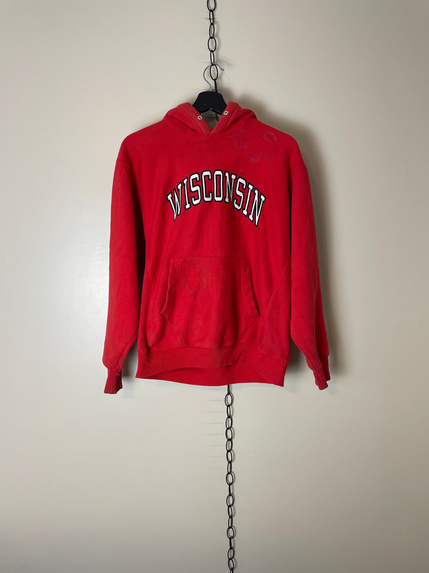 Vintage NCAA Wisconsin Badgers Spellout Hoodie - XS