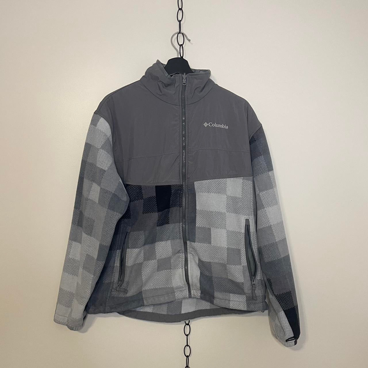 Vintage Columbia Checkered Zip up Denali Fleece - L