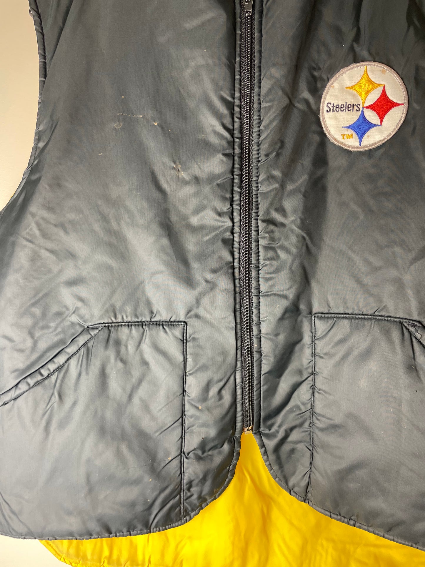 Vintage NFL Pittsburgh Steelers Logo Vest - M