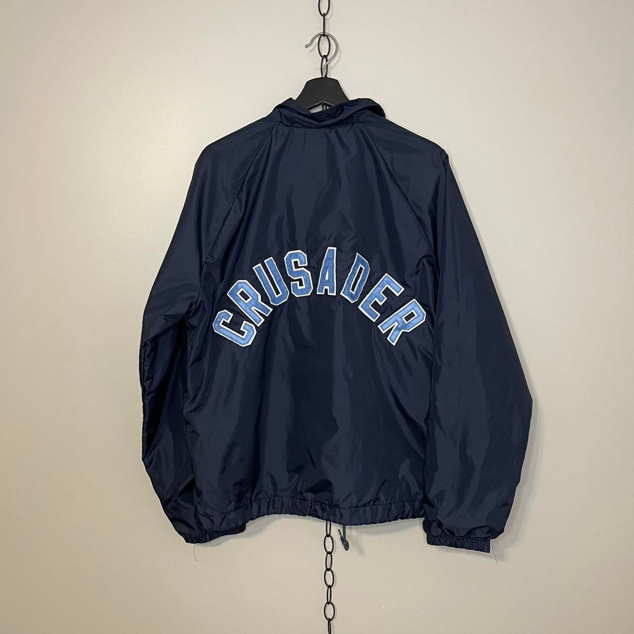 Vintage 1980s Assumption Crusader Spellout Light Jacket - L